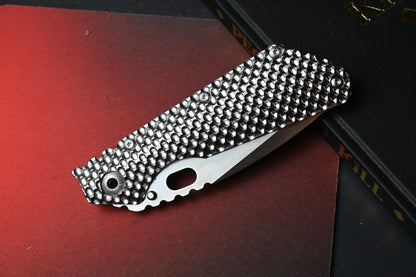 RARE Strider Knives DGG XL Magnacut Hand Ground Tanto / Full Titanium USA