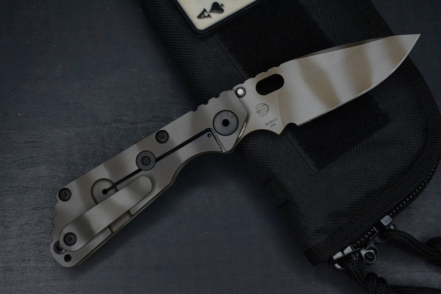 NEW Strider Ghost Stripe SnG HC Dagger Grind Full Ti MagnaCut XL Pivot w/