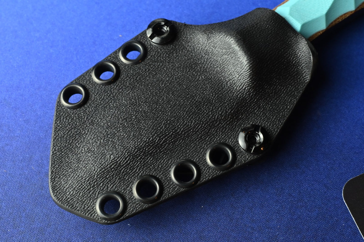 CUSTOM Auxiliary MFG Pocket Bowie - Light Blue G10 / GripX Darkwash AEB-L