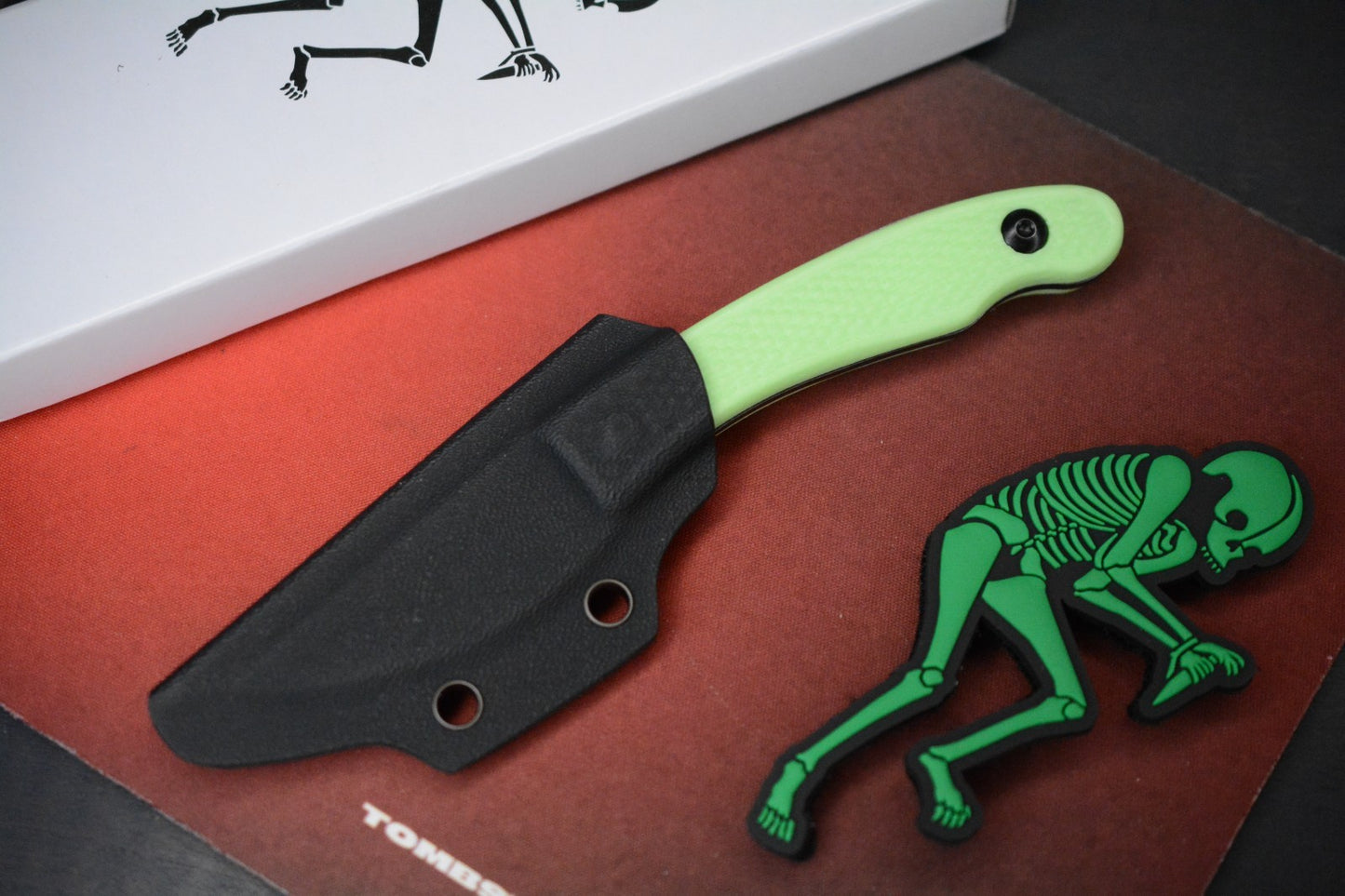 RARE Ed’s Manifesto & Sneakreaper Elvia Field Knife - Slime Green/Acid Stonewash