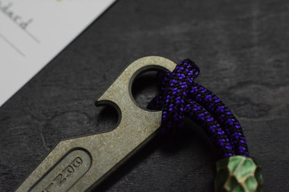 NEW BRNLY Polly Pry-Rose Plain Jade SW Ti w/ Jade Jimped Bead