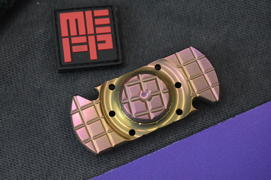 NEW Monkey Edge x Steve Ryan Orbital Frag Oil Slick Ano w/ME Patch Re Microtech