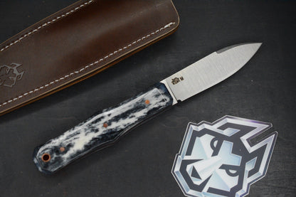 NEW Jack Wolf Vampire Hunter FB - Smooth Black Bone / MagnaCut w/Sheath USA MADE