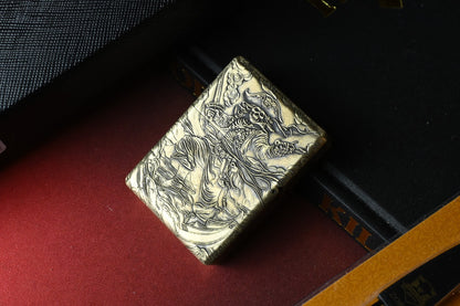 NEW Zorro Pirates Of The Caribbean - Deep Carved Brass Lighter Re Zippo