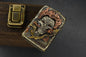RARE CUSTOM - 3-D Sculpted Joker Zippo Lighter w/ Wood Case