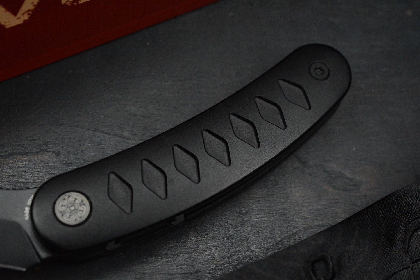 NEW Sneak Reaper Ed’s Manifesto x Cavol - Kage Flipper M390 w/ Black Ti Handle