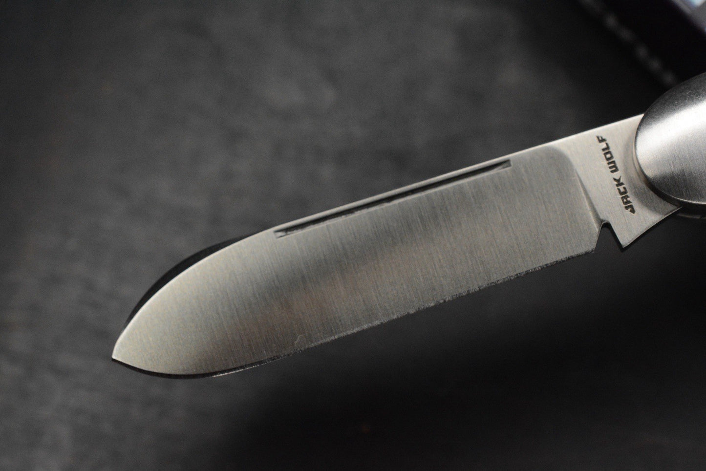 NEW Jack Wolf Knives Gateway Equal End Camo Carbon 80s G10 / Satin Sandvik Blade