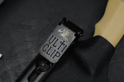 NEW Hinderer Flashpoint Magnacut Sheepsfoot Fixie - Battle Black Buckeye Handle