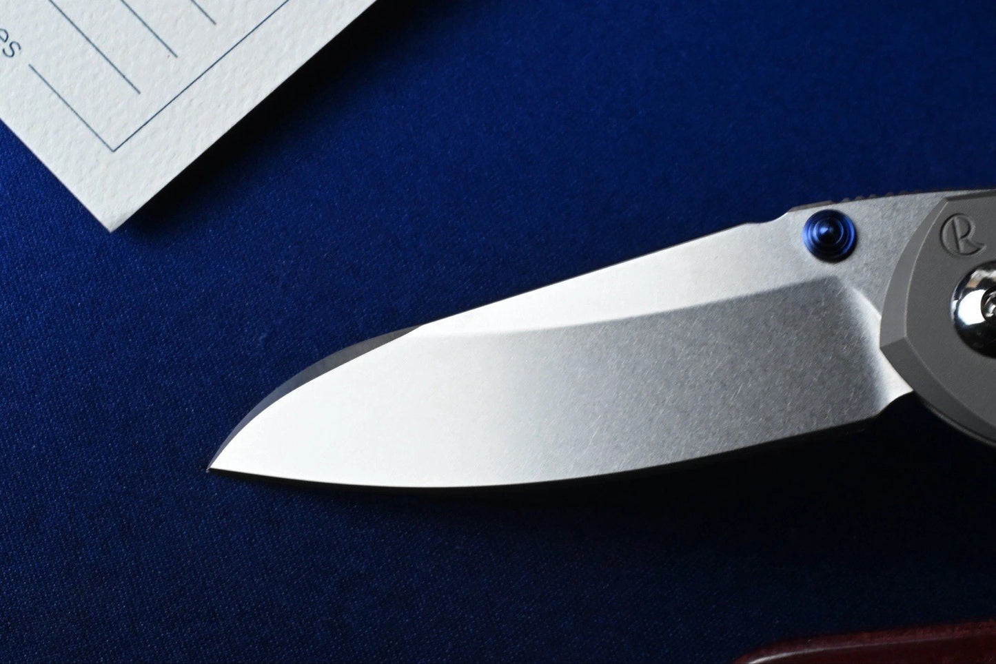 NEW Chris Reeve Small Inkosi - SW Insingo / Glass Blasted Ti /Blue Denim Micarta