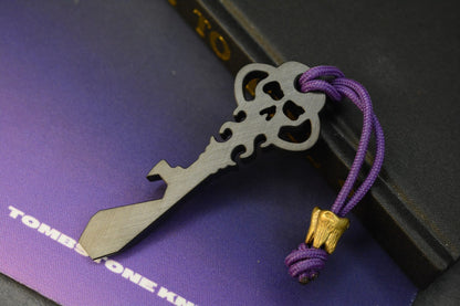 RARE Urban EDC Chaves Knives Black Sabbath Ti Pry Bar Ano w/ Molar Bead Sold Out