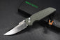 NEW Pro-Tech Integrity TR-3 Manual Green Battleworn Reptile Handle S35VN