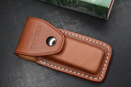 RARE++ Al Mar Denali Top Gun Cocobolo Handles SS Bolsters w/ Leather Sheath