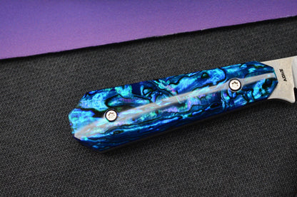 NEW Jack Wolf x Miller FixEDC Backwoods True Blue LE / Satin S90V w/ Sheath