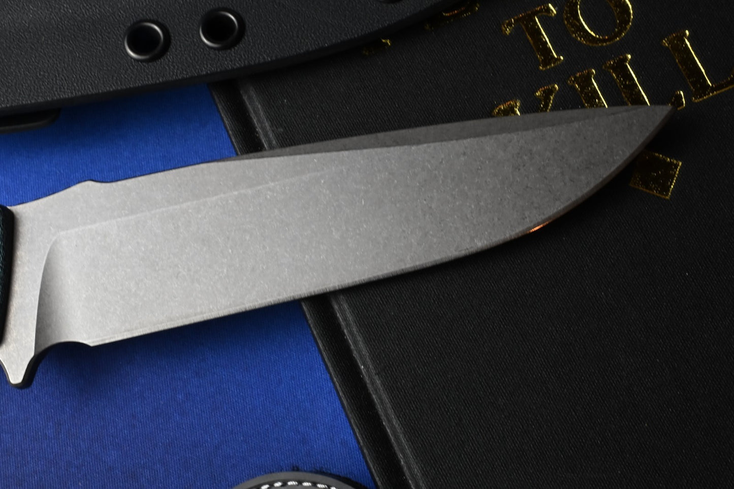 RARE Carothers Performance Knives FK3 Field - Blue Canvas Micarta / Magnacut