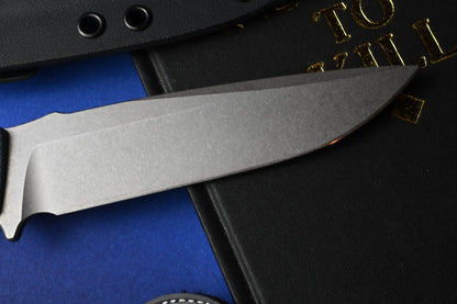 RARE Carothers Performance Knives FK3 Field - Blue Canvas Micarta / Magnacut