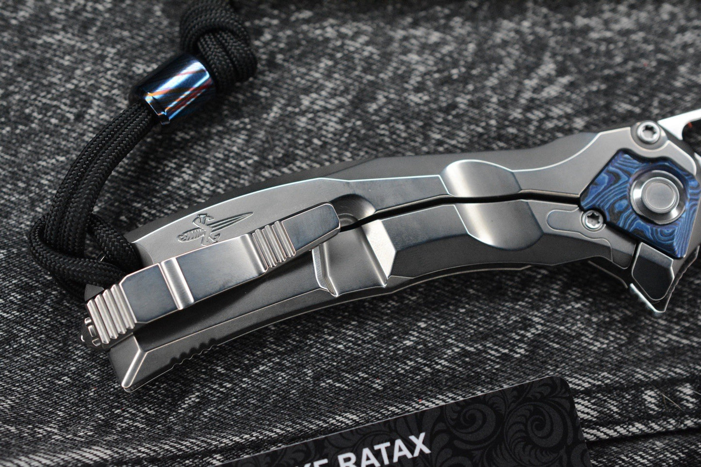 RARE Custom Knife Factory x Marfione Ratax - Polished M398 / Ti Integral SN#005