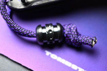 NEW Microtech Marfione Selects Stitch - Purple Haze CF / DLC w/ Zirc Bead
