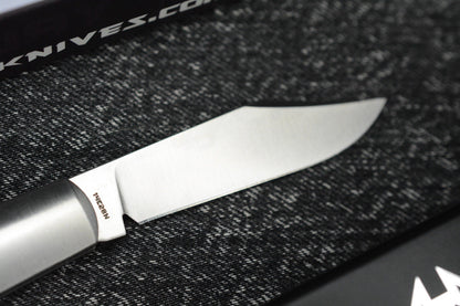 NEW Jack Wolf Gateway Barlow - Camo Carbon Handle/ Nickel Silver/ Sandvik 14C28N