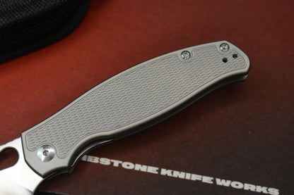 NEW Monterey Bay Knives Wolverine Diamond Plate Ti- S90V Blade SOLD OUT