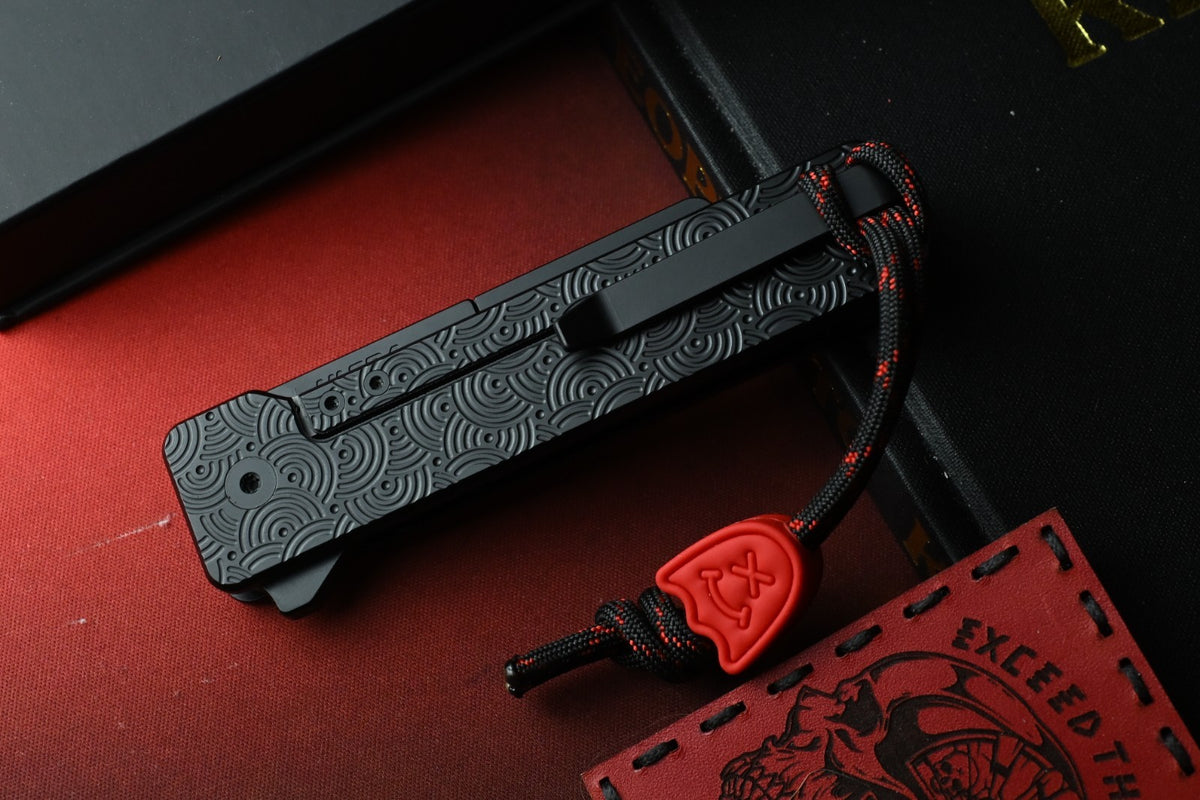 RARE Exceed Designs x Urban EDC TiRant Ultra Ti Chaos Seigahai w/Skiff Bearings