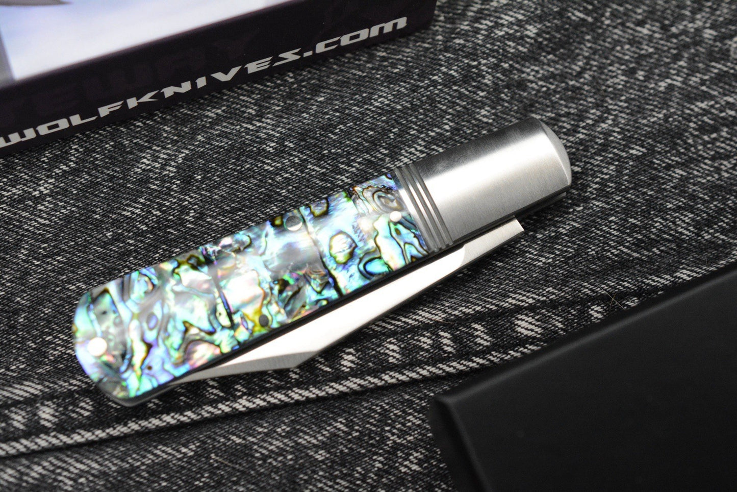 NEW Jack Wolf Gateway Barlow - Abalone Handle/ Nickel Silver/ Sandvik 14C28N