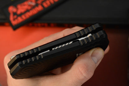 NEW Hypercut MFG Oracle Razor Knife - Ano Black Aluminum / Raindrop Milled