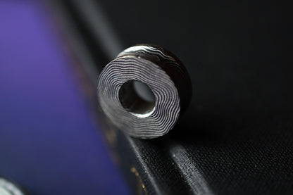 RARE Salt & Peppa Pixie Lanyard Bead - Damasteel SOLD OUT Re Playge Microtech