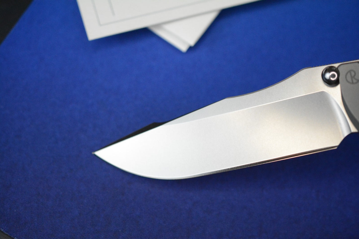 NEW Chris Reeve Umnumzaan - Glass Blasted / Drop Point Magnacut w/ Timascus Clip
