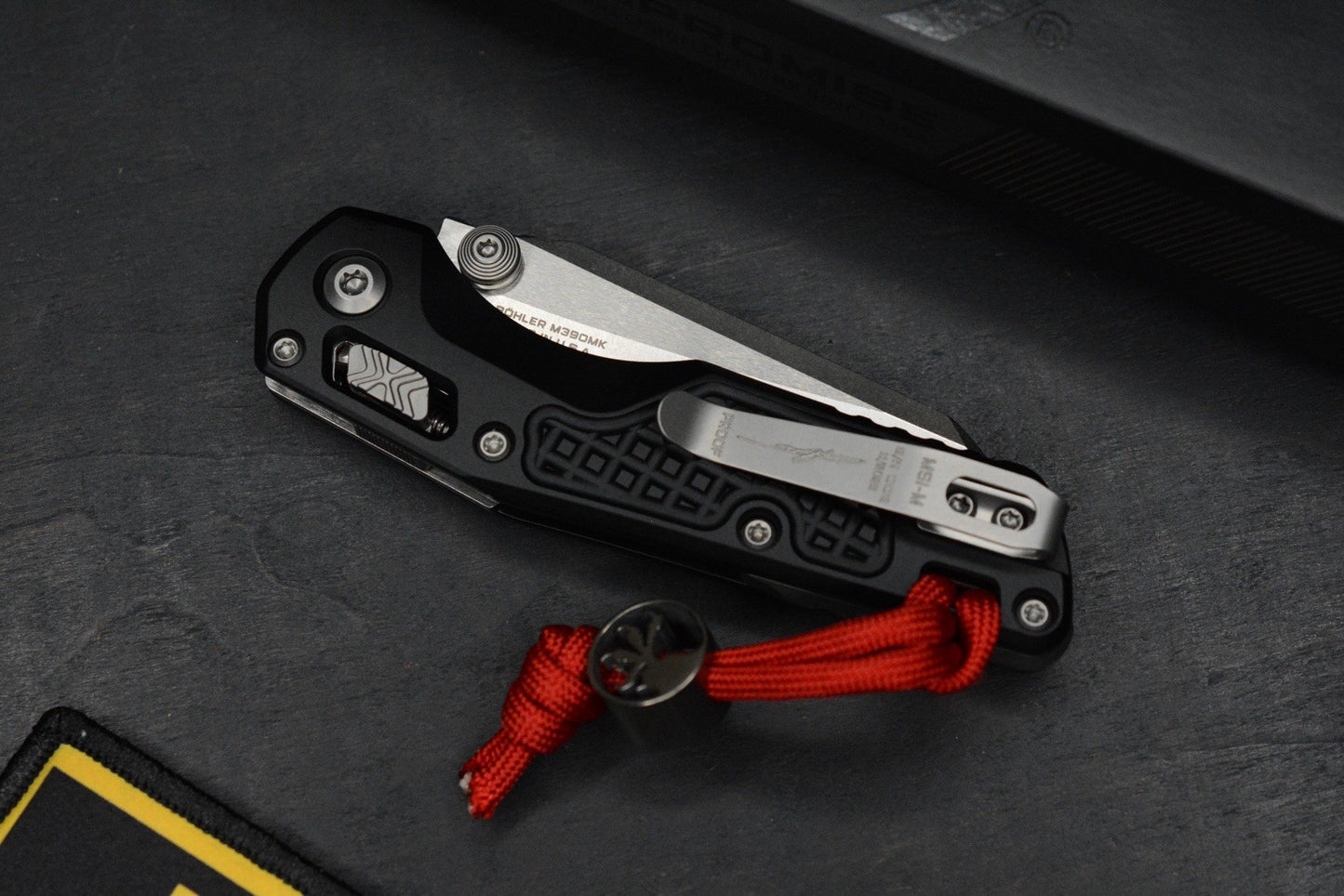 NEW Microtech MSI MINI Proof Run Low SN 008 - SW M390K / Black Aluminum Frag
