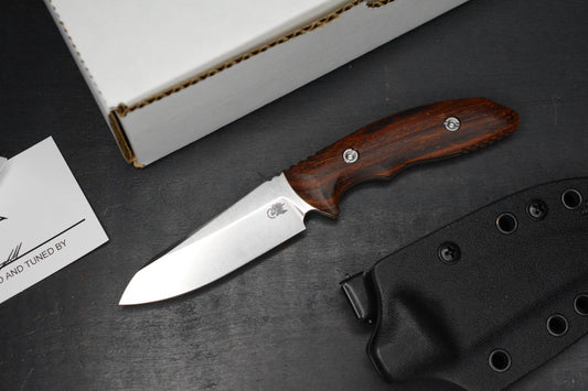 NEW Hinderer Flashpoint Magnacut Sheepsfoot Fixie - Stonewash Cocobolo Handle