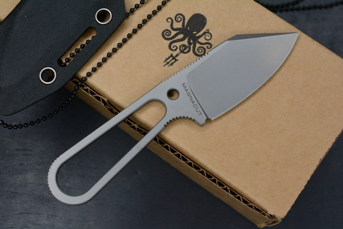 NEW Prometheus Design Werx LUK Fixed Neck Knife Magnacut CP Skeleton Handle