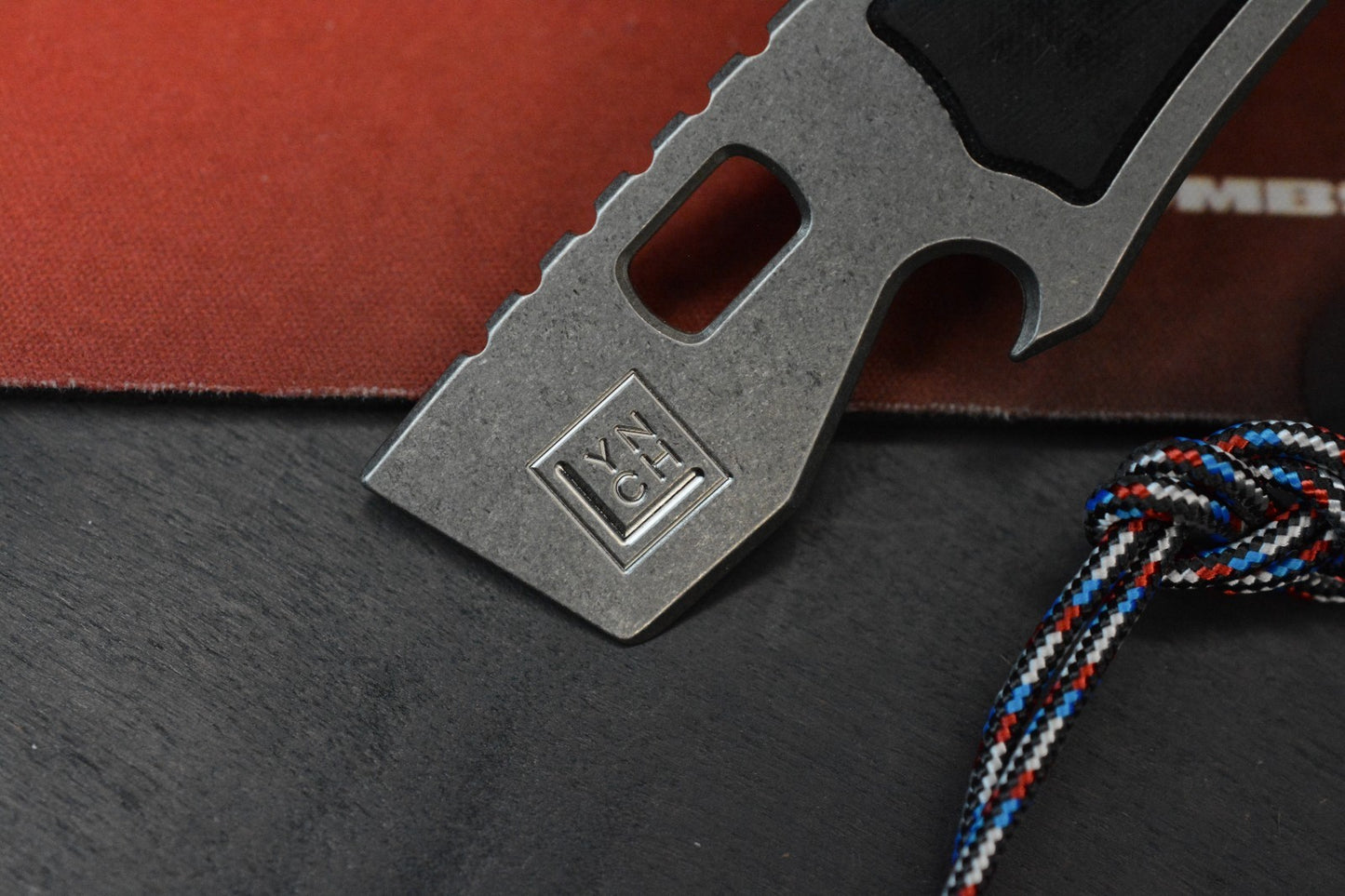 NEW Lynch NW Best Case Scenario Pry - SW Ti / Black Micarta Inlays w/ TKW Bead