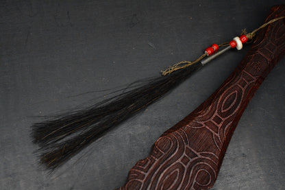 NEW Monkey Edge x RMJ Gold Point War Stick - Death Cult w/ Horse Hair Braid