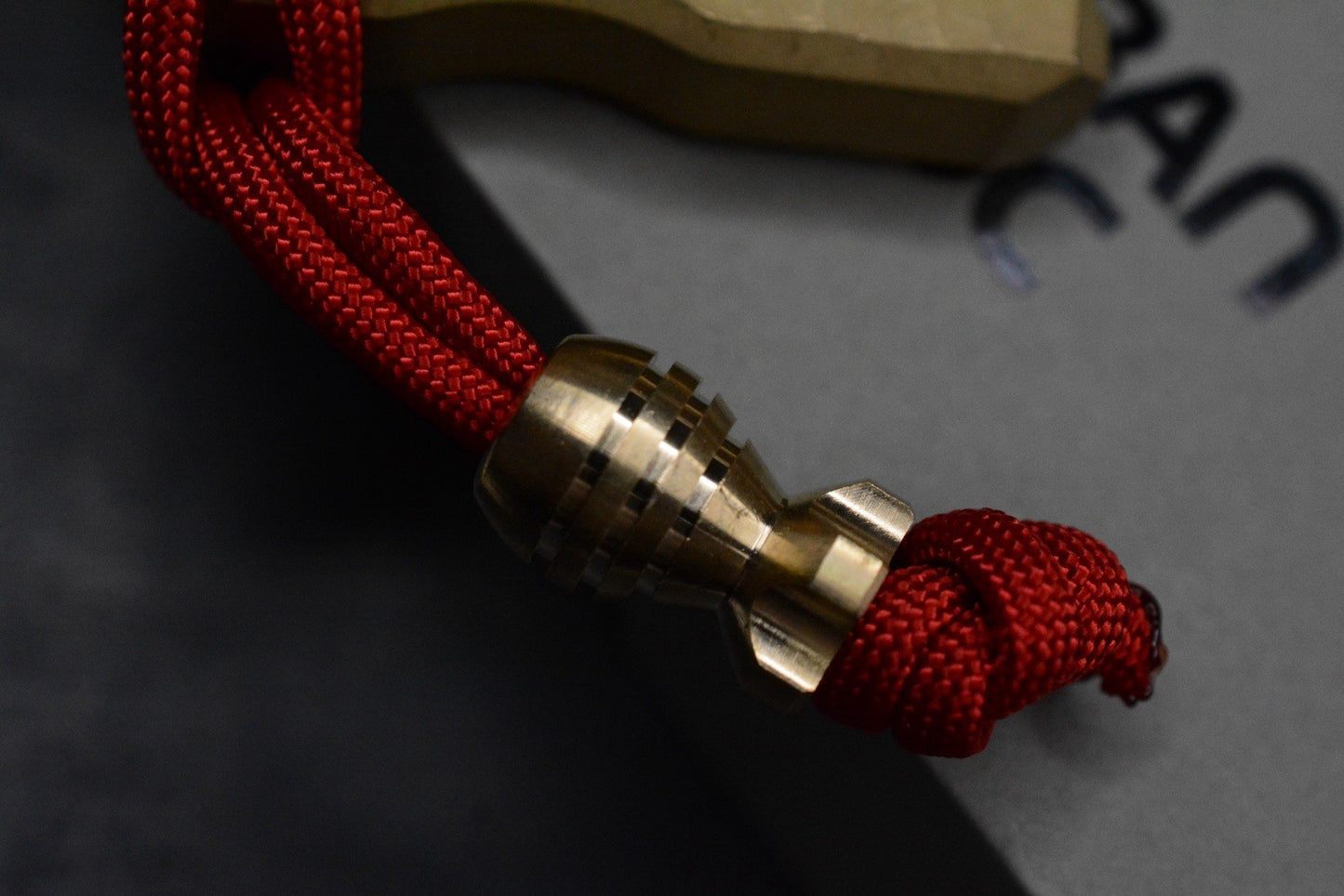 NEW Urban EDC x Cad Lab Fist Bump Bottle Opener Dark washed Brass w/Rocket Bead