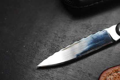 RARE++ Joe Kious Slipjoint Mother Of Pearl / Engraved Lock Back / Bolsters