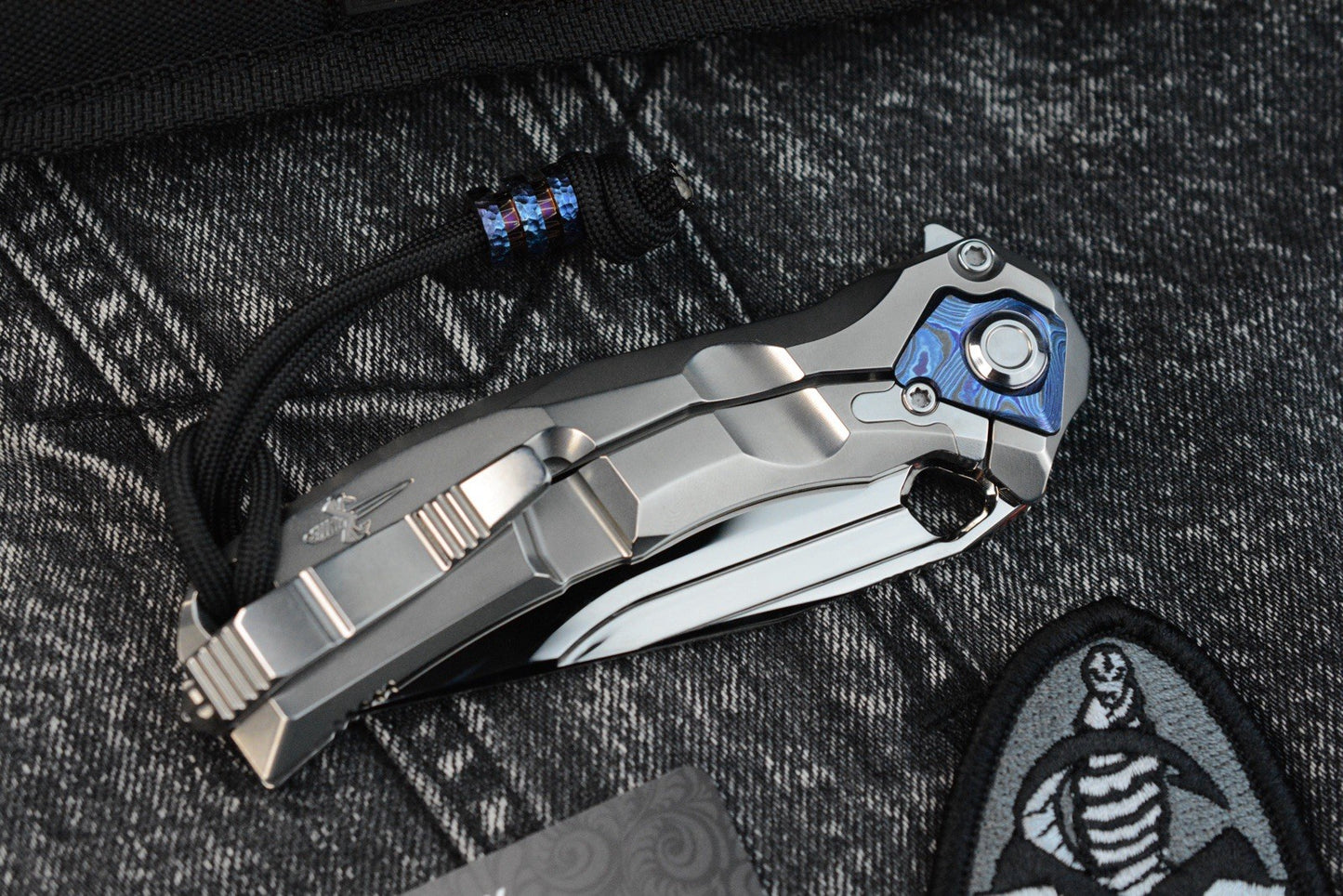 RARE Custom Knife Factory x Marfione Ratax - Polished M398 / Ti Integral SN#006