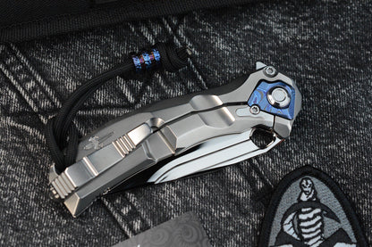 RARE Custom Knife Factory x Marfione Ratax - Polished M398 / Ti Integral SN#006