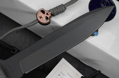 NEW Chris Reeve Knives Green Beret MAGNACUT Black PVD w/Brass Necro Bead & Patch