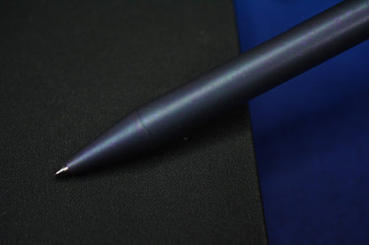 NEW Novel Carry x Urban EDC Axial Spinner Pen - Blurple Ti w/ Chaos Seigahai