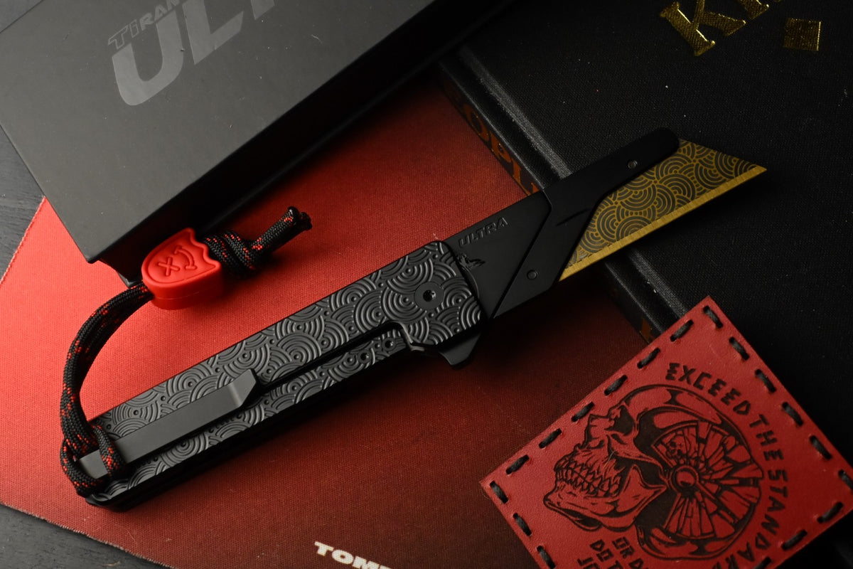 RARE Exceed Designs x Urban EDC TiRant Ultra Ti Chaos Seigahai w/Skiff Bearings