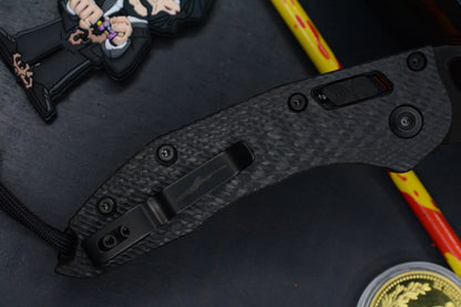 NEW Microtech Stitch-Ram-Lok Carbon Fiber Black DLC w/ Playge Skall & Wick Pack