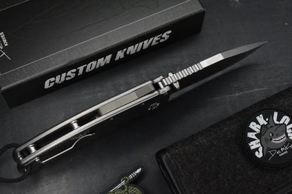 RARE++ Demko AD20 XXX Textured Ti / Stud Only CPM 3V Blade