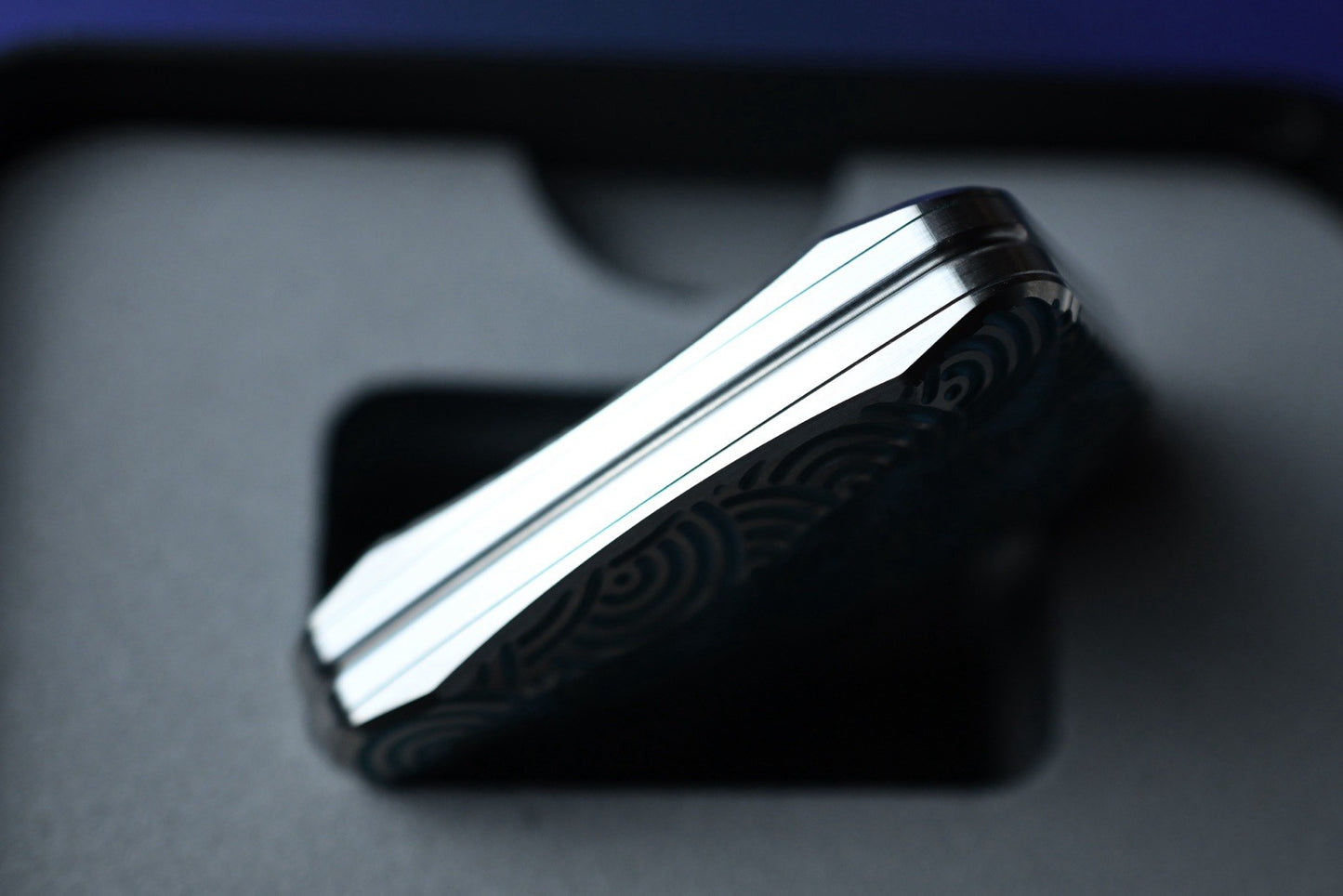 RARE Urban EDC x Magnus Squashed Toad Fidget Toy - Two Times Green Seigaiha