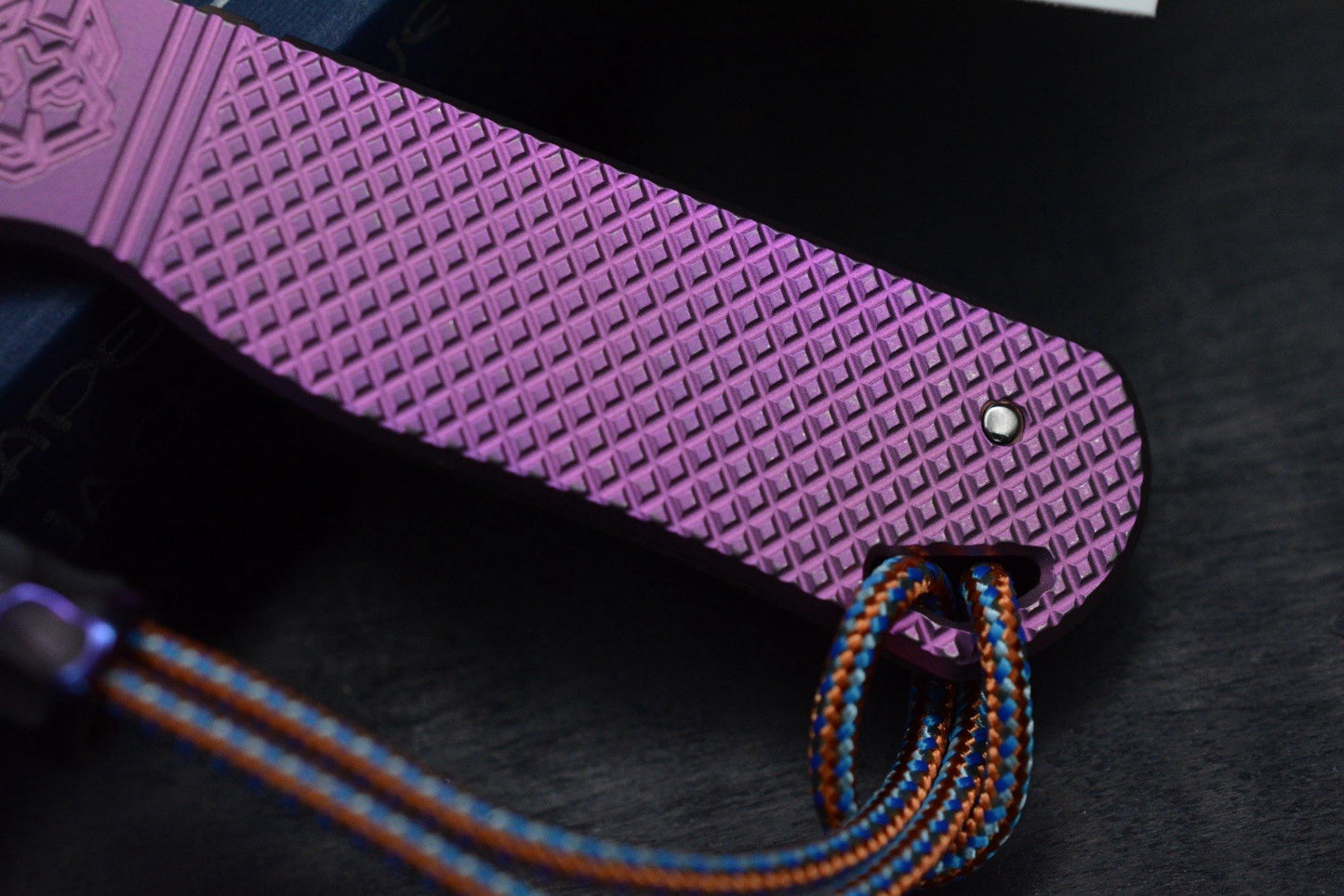 NEW Lynch NW x Jack Wolf Blade Capone - EXC Metallic Blurple Ano w/ Rocked Bead