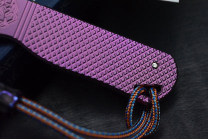 NEW Lynch NW x Jack Wolf Blade Capone - EXC Metallic Blurple Ano w/ Rocked Bead