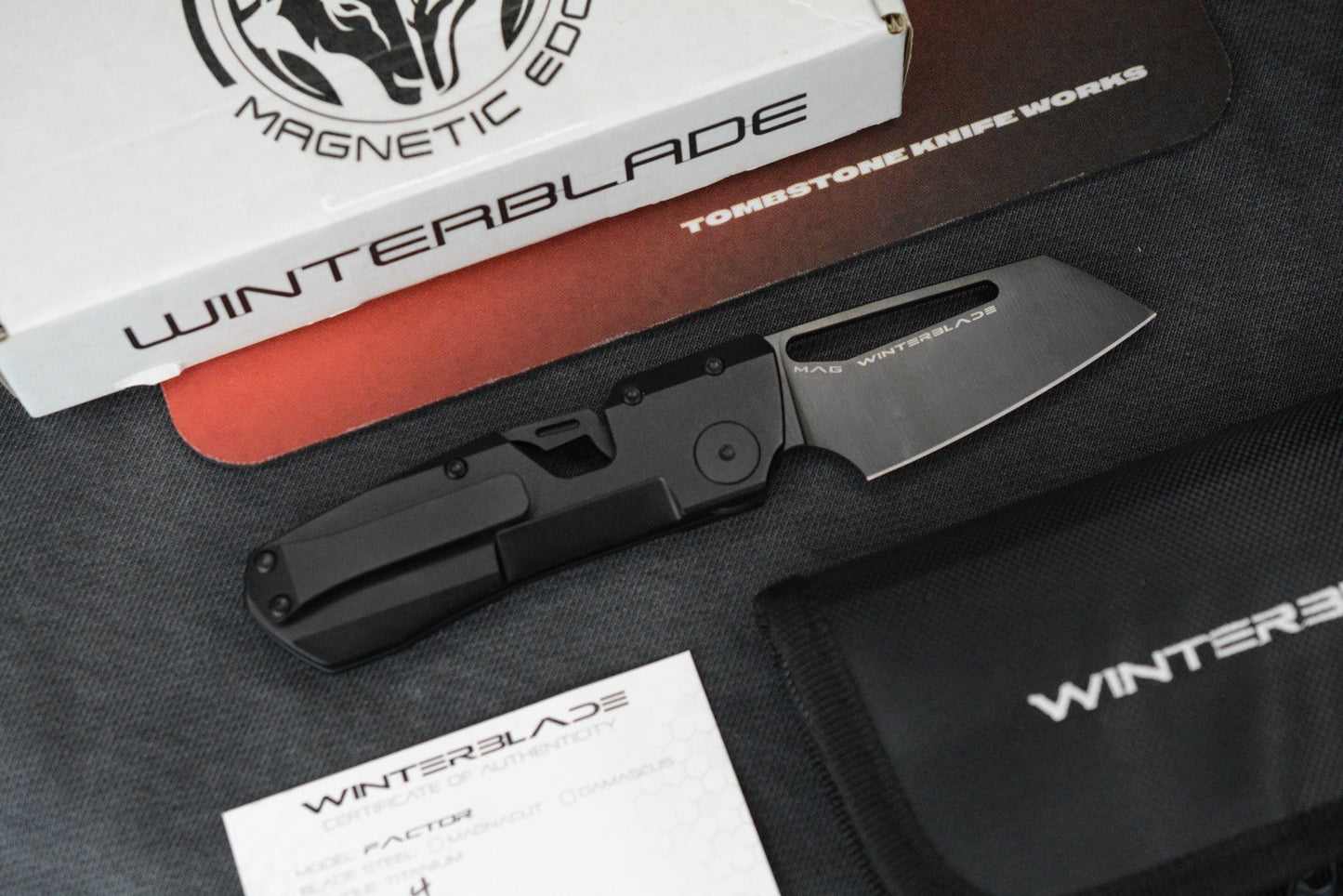 NEW Winterblade Factor B4 Black PVD Ti / Black DLC Magnacut & Accents