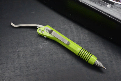 RARE Microtech Siphon II Stainless Tactical Pen Apocalyptic Green SN1060 10/2016