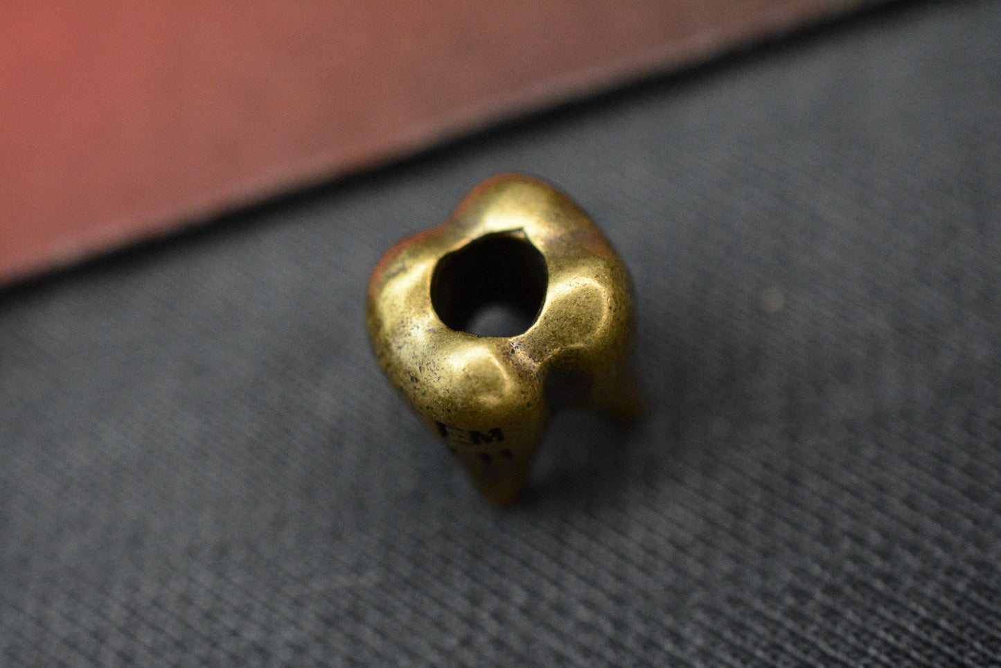 CUSTOM Royal Creations Full Patina Brass Molar Bead USA MADE