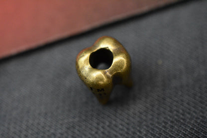 CUSTOM Royal Creations Full Patina Brass Molar Bead USA MADE