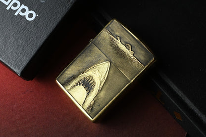 RARE CUSTOM ZIPPO x JAWS - Brass Lighter